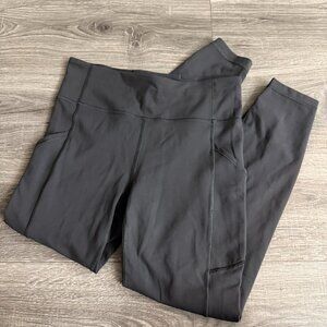 Lululemon Invigorate High-Rise Tight Crop 25" Dark Grey Women Size 8